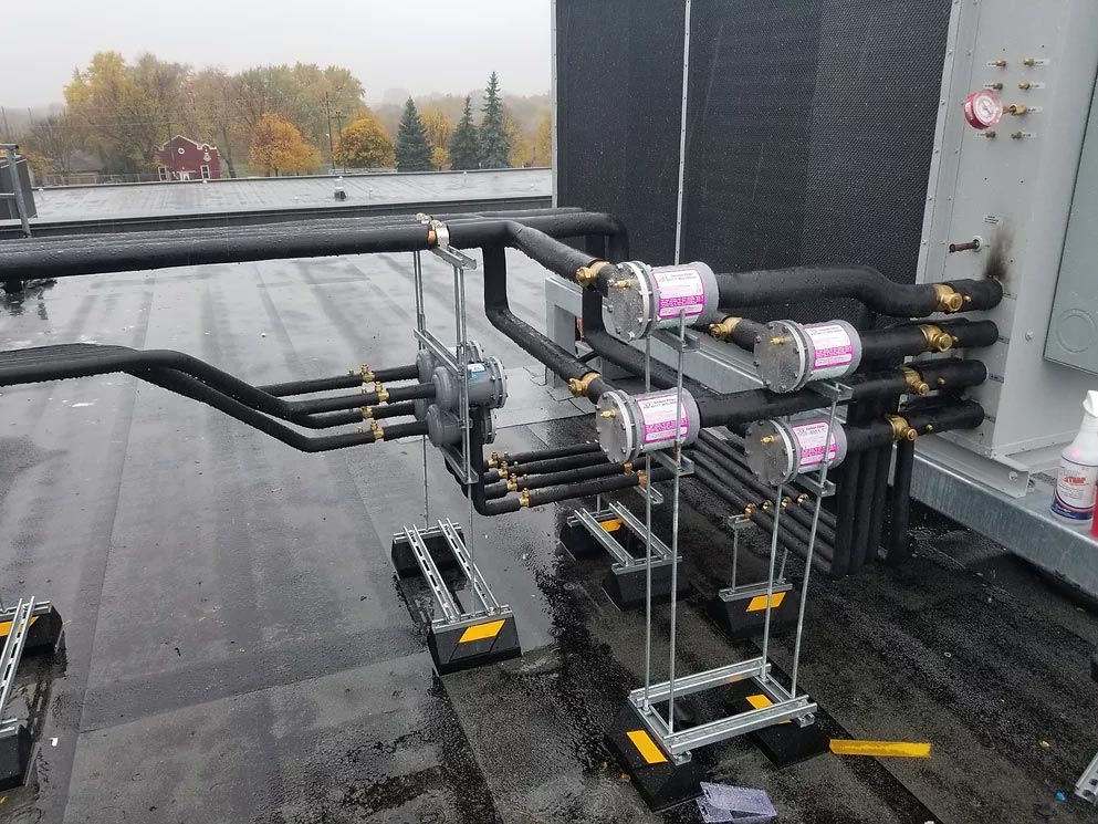 Image Of An Engineered Air Split System Connected To An Rtu